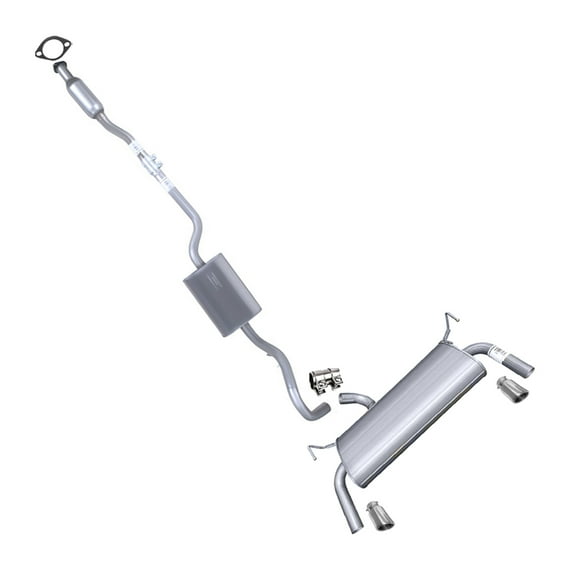 Northeastern Exhaust Resonator Pipes Muffler Kit w/ Tips Fits 2013–2019 Ford Escape 2.0L & 2.5L Direct Fit