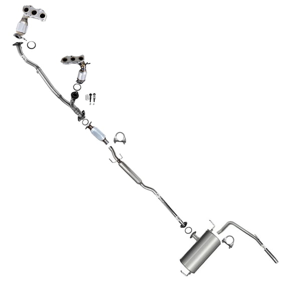 Northeastern Exhaust Stainless Steel EPA-Approved Complete Exhaust System Fits 2007-2010 Sienna 3.5L