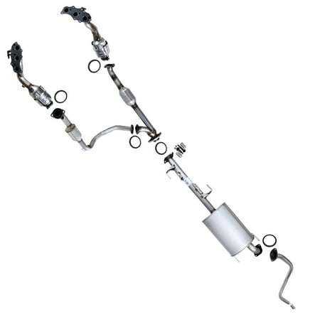 Northeastern Exhaust Stainless Steel EPA-Approved Front & Rear Catalytic, Muffler with Tail Pipe Fits 2013–2014 Toyota FJ Cruiser 4.0L – Direct-Fit