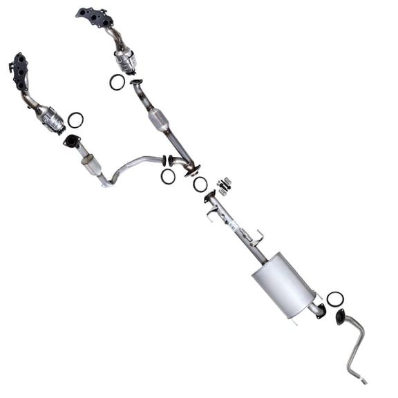 Northeastern Exhaust Stainless Steel EPA-Approved Front & Rear Catalytic, Muffler with Tail Pipe Fits 20132014 Toyota FJ Cruiser 4.0L Direct-Fit