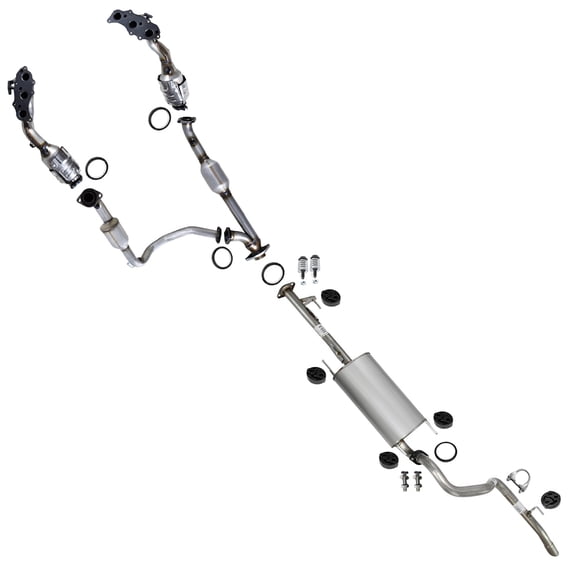 Northeastern Exhaust Stainless Steel EPA-Approved Front & Rear Catalytic with Muffler and Tail Pipe Fits 20132023 Toyota 4Runner 4.0L  Direct Fit