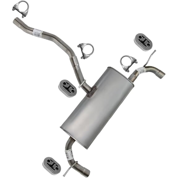 Northeastern Exhaust Stainless Steel Exhaust Extension Pipe & Muffler Kit Fits 20122014 Ford Edge 2.0L & 20112014 Ford Edge 3.5L Direct Fit