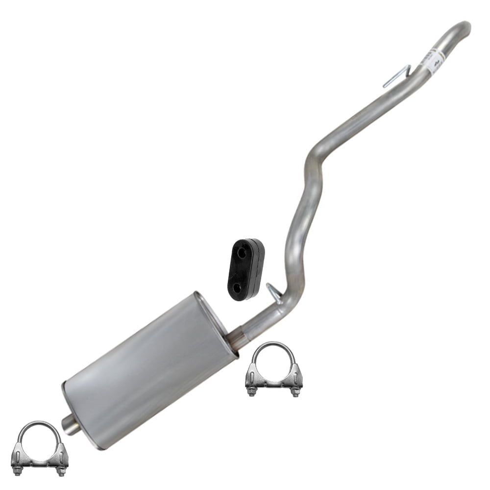 Northeastern Exhaust Muffler & Tail Pipe Fits 1996-1999 Jeep Cherokee 2.5L (Before 01/20/2000) & 2000 4.0L (After 01/20/2000, Federal Emissions) - Direct Fit | Stainless Steel System Kit