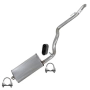 Northeastern Exhaust System Kit w/ Hanger Fits 1996-1999 Jeep Cherokee 2.5L & 1996-2000 Jeep Cherokee 4.0L Federal Emissions; Build Date Specific - Direct Fit | Stainless Steel