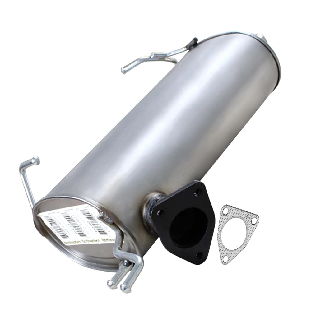 Northeastern Exhaust | Stainless Steel Exhaust Rear Muffler Fits 2007-2013 Mitsubishi Outlander 3.0L | Free Gasket Included | Direct-Fit Replacement | Automotive Replacement Part