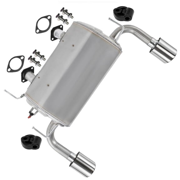 Northeastern Exhaust | Stainless Steel Exhaust Rear Muffler Fits 20092012 Infiniti FX35 3.5L V6 - Direct-Fit Automotive Replacement Part | Includes Gasket, Hanger, and Bolt Kit