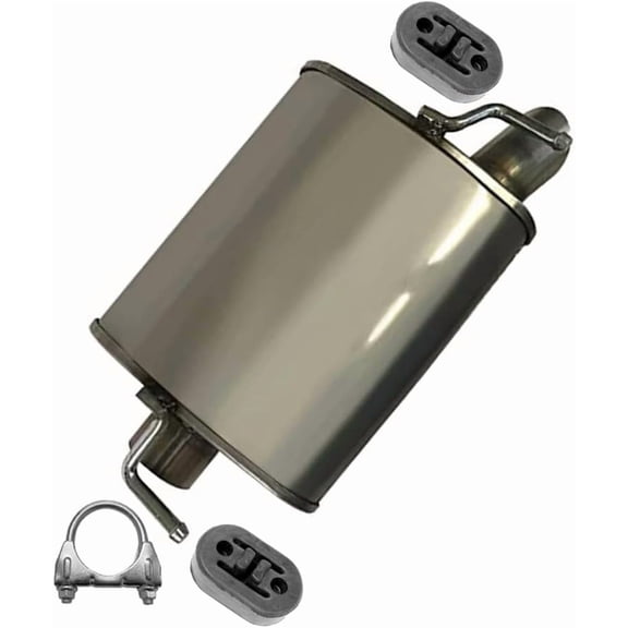 Northeastern Exhaust Muffler with Hanger Fits 2005-2008 Dodge Magnum 2.7L - Direct Fit | Stainless Steel