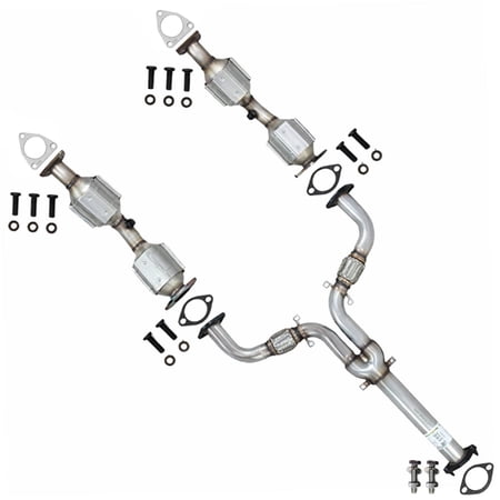 Northeastern Exhaust Pair of Catalytic & Y-Pipe Fits 2006-2008 Infiniti M35 3.5L (Rear-Wheel Drive Models Only) - Direct Fit EPA-Approved | Stainless Steel System Kit