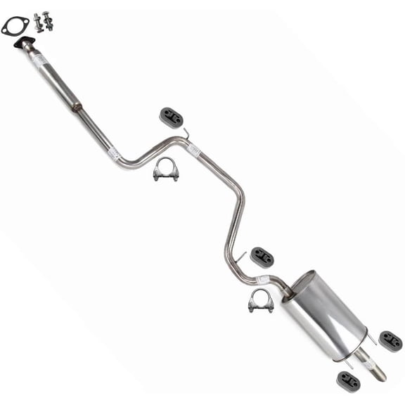 Northeastern Exhaust | Stainless Steel Resonator & Muffler Exhaust System Kit Fits 1997-2002 Buick Century 3.1L Sedan - Direct Fit