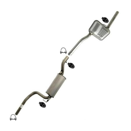 Northeastern Exhaust Stainless Steel Resonator & Muffler Exhaust System Kit Fits 2003–2007 Ford Focus 2.0L Sedan – Direct Fit
