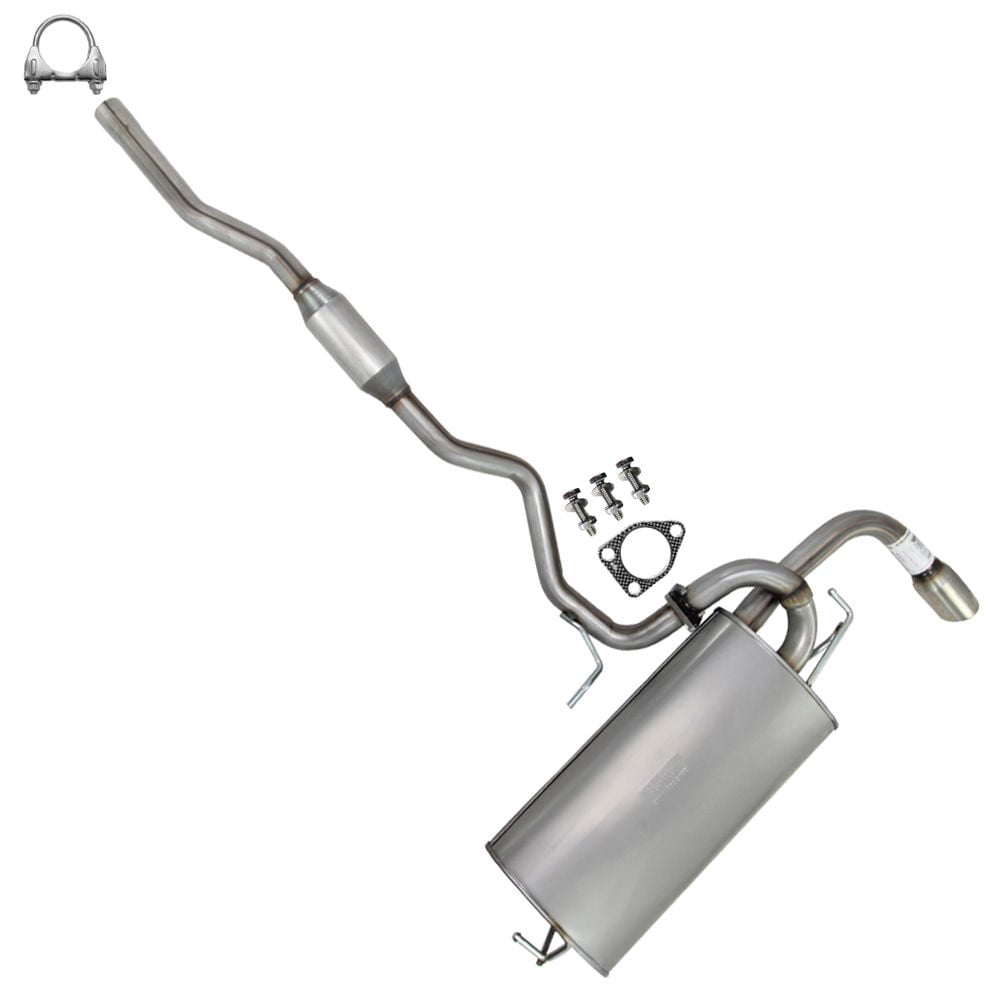 Northeastern Exhaust Resonator & Muffler Fits 2011-2019 Mitsubishi Outlander Sport 2.0L 4WD Automatic - Direct Fit | Stainless Steel System Kit