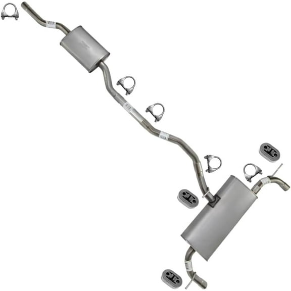 Northeastern Exhaust Stainless Steel Resonator Pipe, Extension Pipe & Muffler Fits 20112014 Ford Edge 2.0L & 3.5L Direct Fit