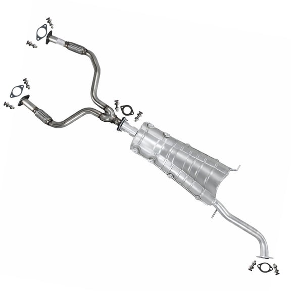 Northeastern Exhaust Y-Pipe & Muffler Assembly Fits 2004 Infiniti G35 3.5L (Sedan & AWD Models) - Direct Fit | System Kit