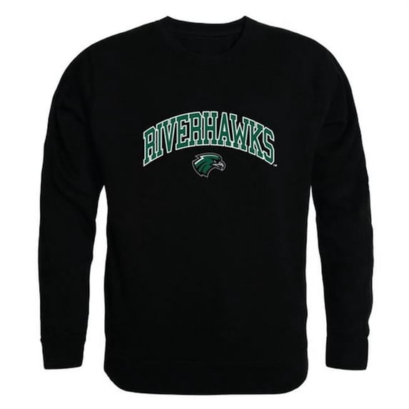 Northeastern State University Men Campus Crewneck Sweatshirt, Black - Small