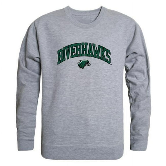 Northeastern State University Men Campus Crewneck Sweatshirt, Heather Grey - Medium