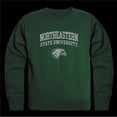 thumbnail image 1 of Northeastern State University RiverHawks Seal Crewneck Sweatshirt, Forest Green - Large, 1 of 1