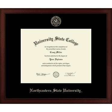 Northeastern State University Tahlequah Diploma Frame, Document Size 11" x 8.5"