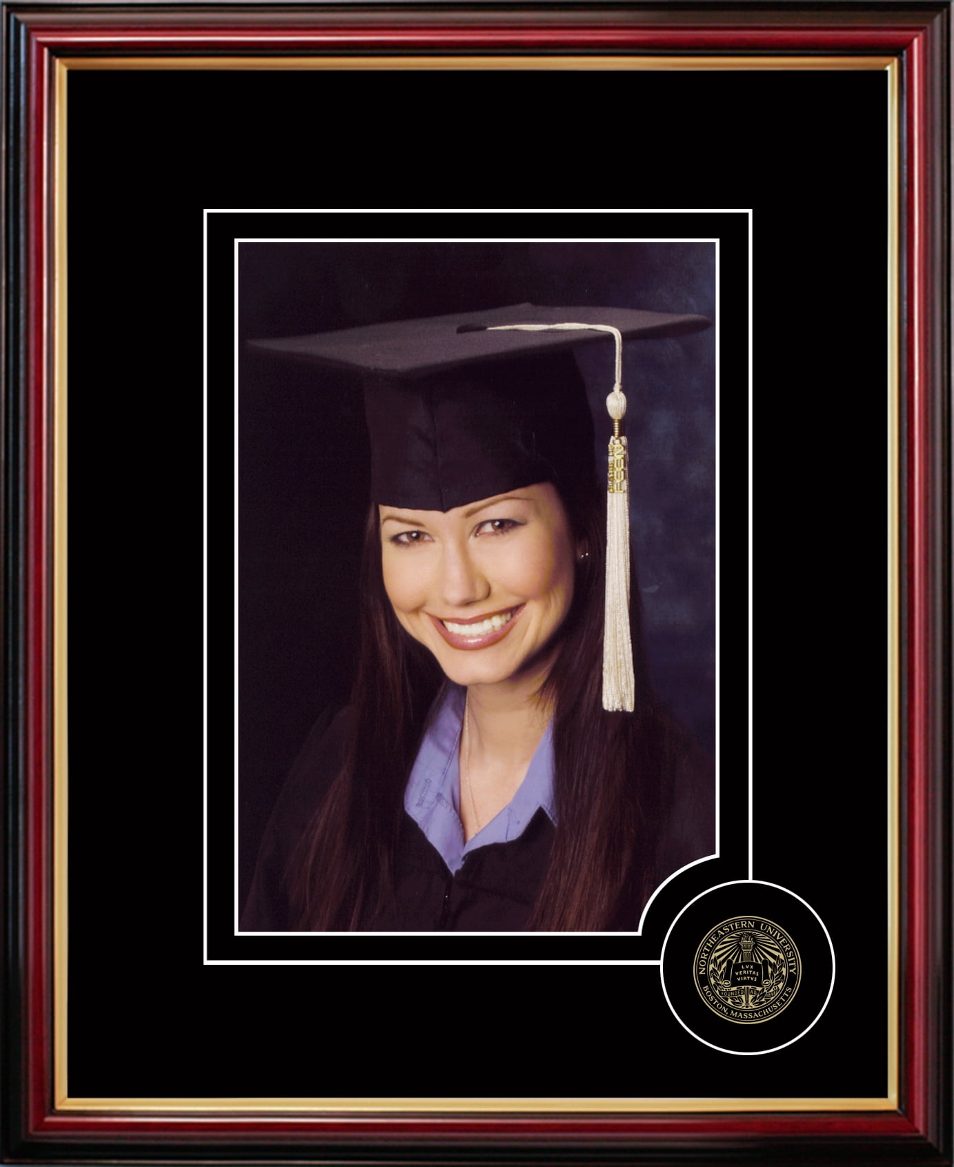 Normal Frame Graduate Northeastern University 5X7 Graduate Portrait Frame - Walmart.com