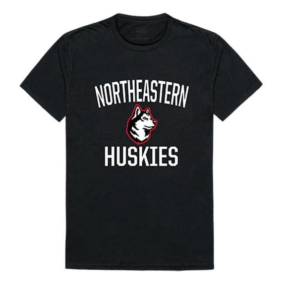 Northeastern University Arch T-Shirt, Black & White - 2XL