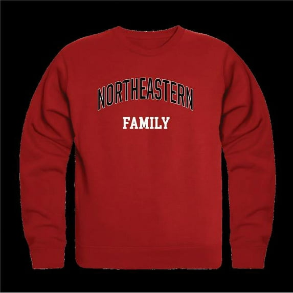 Northeastern University Huskies Family Crewneck Sweatshirt, Red - Medium