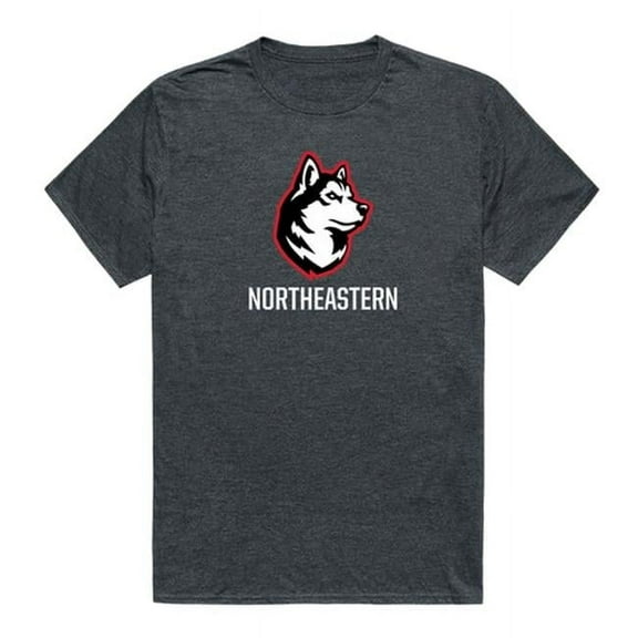 Northeastern University Men Cinder T-Shirt, Heather Charcoal - Small