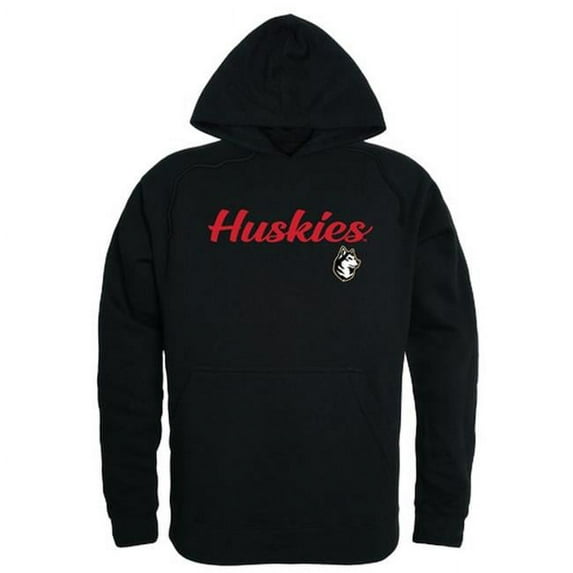 Northeastern University Mens Script Hoodie, Black - 2XL