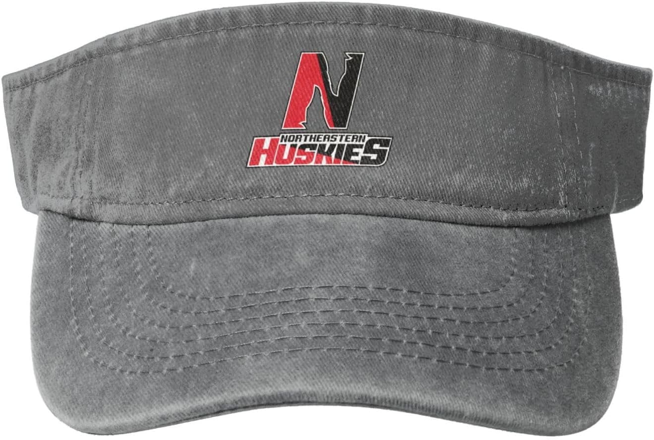 Northeastern University Washed Cowboy Empty Top Baseball Sun Cap