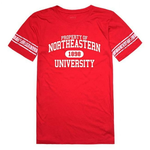 Northeastern University Women Property T-Shirt, Red - Medium