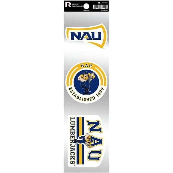 Northern Arizona Lumberjacks NAU Triple Retro Throwback Spirit Decals Flat Vinyl Auto Home Sticker Sheet University of