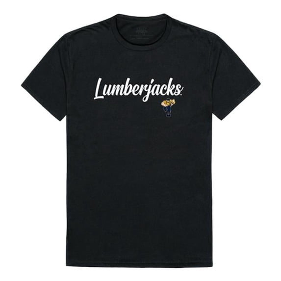 Northern Arizona University Lumberjacks Script T-Shirt, Black - Large