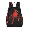 thumbnail image 1 of Northern Cardinal Bird Black Backpack for Women Men Laptop Backpack Work Business Travel Computer Bags Casual Schoolbag Daypack, 1 of 5