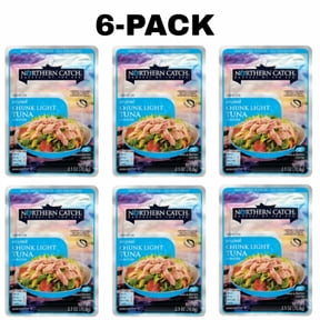 Northern Catch Original Chunk Light Tuna in Water Pouch, 2.5 oz,6-Pack