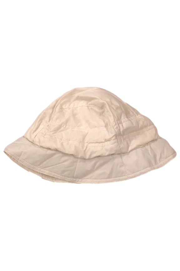 Womens Premium Goose Down Bucket Hat Ivory (Off White)
