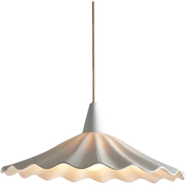 Northern Europe Pendant Light Leaf Hanging Lamp Fixtures Pottery and