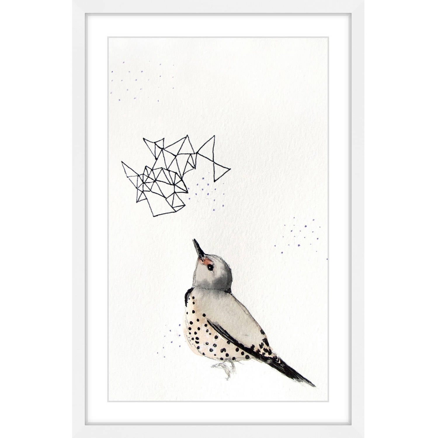 "Northern Flicker" Framed Painting Print