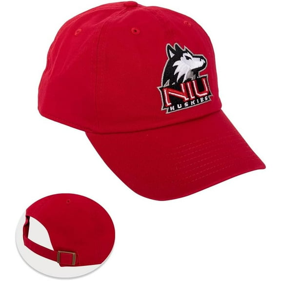 Northern Illinois University Baseball Hat Niu Huskies Brimmed Embroidered Hats Cap Adjustable Cloth Strap Adult Unisex