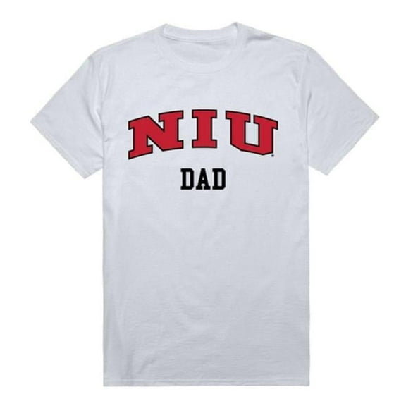 Northern Illinois University College Dad T-Shirt, White - Large