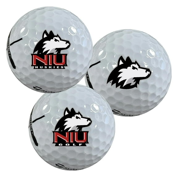 Northern Illinois University Huskies Logo Edition Officially Licensed NCAA Taylormade Distance+ Golf Balls 12-Pack (Dozen)
