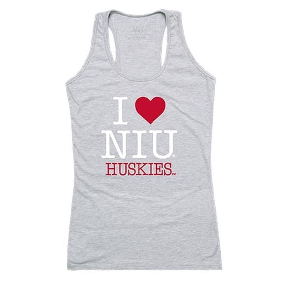 Northern Illinois University Love Tank for Women, Heather Grey - 2XL