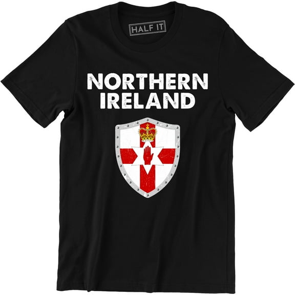 Northern Ireland Flag Men's Top Irish Football Gift T-Shirt