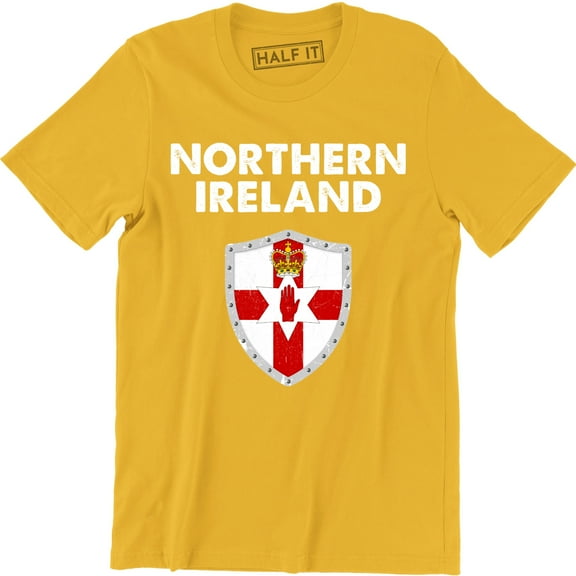 Northern Ireland Flag Men's Top Irish Football Gift T-Shirt