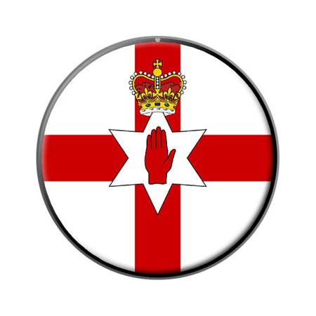 Northern Ireland Flag - Ulster Banner Lapel Hat Pin Tie Tack Small Round