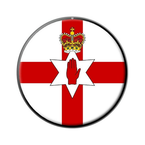 Northern Ireland Flag - Ulster Banner Lapel Hat Pin Tie Tack Small Round