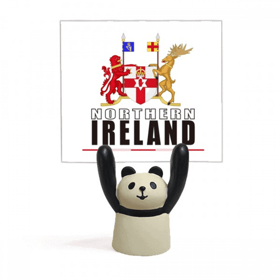 Northern Ireland Logo Map Flag Memo Holder Cartoon Animal Panda Stand Decoration