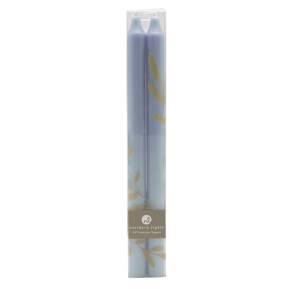 Northern Lights 12 In. Taper Set (Set of 2), Prairie Blue