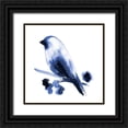 thumbnail image 1 of Northern Lights 12x12 Black Ornate Wood Framed with Double Matting Museum Art Print Titled - Watercolor Chickadee I, 1 of 4