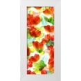 thumbnail image 1 of Northern Lights 12x24 White Modern Wood Framed Museum Art Print Titled - Tropical Floral Panel II, 1 of 4