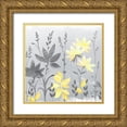thumbnail image 1 of Northern Lights 15x15 Gold Ornate Wood Framed with Double Matting Museum Art Print Titled - Soft Nature yellow And grey II, 1 of 4