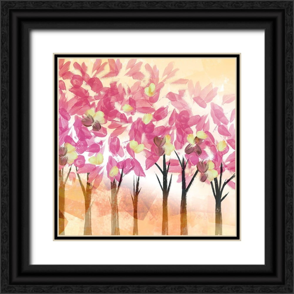 Northern Lights 20x20 Black Ornate Wood Framed with Double Matting