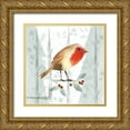 thumbnail image 1 of Northern Lights 26x26 Gold Ornate Wood Framed with Double Matting Museum Art Print Titled - Christmas Hinterland III-Robin, 1 of 4